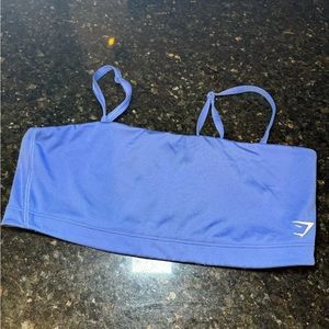 Gymshark Bandeau Sports Bra (L) Blue